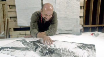 Tom Prochaska, Rafael Cauduro, Catharine Newell, and Jeff Wallin explore the possibilities of drawing with glass.
