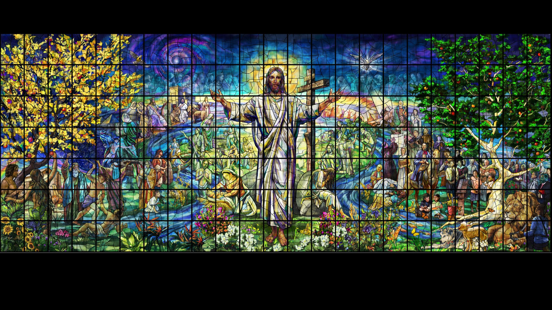 resurrection stained glass